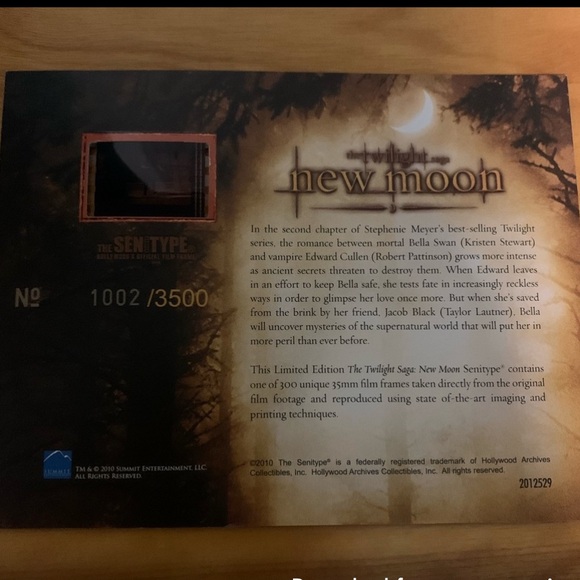 Twilight: New Moon Film Cell - Picture 2 of 4